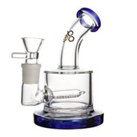 Bong de vidro borossilicato da marca Cultura Dab, modelo Dab Master 3, cor azul