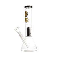 Bong de vidro borossilicato da marca King Bong, modelo Dome, cor transparente cor filtro preto