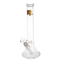 Bong de vidro borossilicato da marca King Bong, modelo Thin Beaker, cor transparente