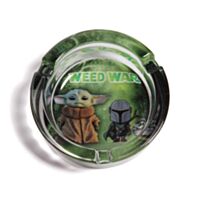 Cinzeiro de vidro de alta qualidade, modelo Weed War baseado na franquia Star Wars, com 1cm de espessura, estampa 2