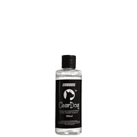 Garrafa de solução ClearDog da marca DabDog para limpar acessórios de vidro e metal, modelo de 110ml