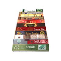 Diversos packs de incensos da marca Balaji, aromas variados, tamanho grande (22cm)