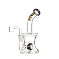 Oil bong de vidro borossilicato da marca King Bong, modelo Shower, cor transparente com filtro preto